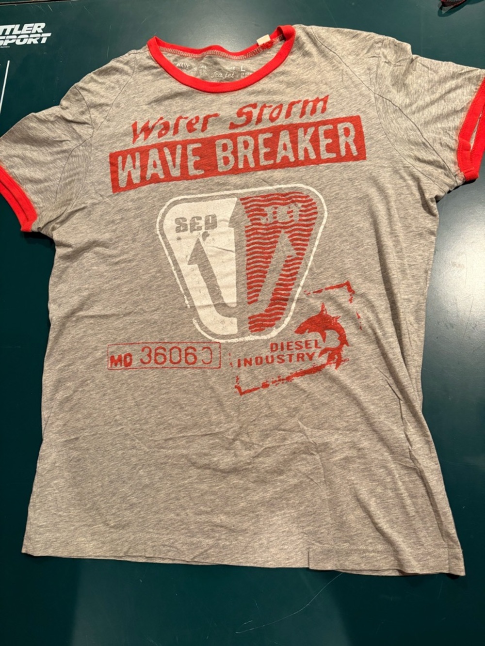 Diesel - Graphic Tee - Red Trim